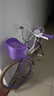 博美倫兒童自行車(chē)6-10歲公主款學(xué)生車(chē)8-15歲小孩腳踏車(chē)單車(chē)中小學(xué)生 【白胎】紫色+禮包 20寸（適合身高125-145cm） 曬單實(shí)拍圖