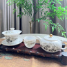 紀詩哲高端羊脂玉茶具整套套裝泡茶壺茶杯德化白瓷辦公室喬遷生日禮物盒 【玉瓷山水】茶道-禮盒裝 15頭 曬單實拍圖