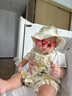 babylove嬰兒帽子夏季竹棉山茶紗布外出遮陽(yáng)帽男女寶寶漁夫帽清新可愛(ài) 曬單實(shí)拍圖