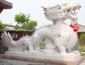 大型石頭雕刻龍石雕青龍雕塑石材吐水龍頭擺件石刻金龍世紀龍雕像 灰色 曬單實(shí)拍圖