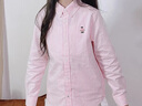 Teenie Weenie Kids小熊童裝25春夏新款男女童寶寶長(cháng)袖條紋襯衫 粉色 150 cm 曬單實(shí)拍圖