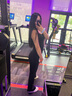 貓人（MiiOW）喇叭褲女2025秋季外穿微喇黑色鯊魚褲高腰收腹提臀休閑打底瑜伽褲 曬單實(shí)拍圖