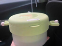 babycare兒童餐具輔食碗注水保溫碗不銹鋼叉勺寶寶吃飯喝水?huà)雰褐軞q禮盒綠 曬單實(shí)拍圖