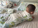 DOMIAMIA涼感睡袋嬰兒一體短袖睡袋寶寶3-15個月兒童防踢被透氣吸濕夏季 薄荷青檸 M碼(推薦寶寶身高65-85cm) 曬單實拍圖