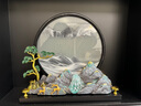 玄關(guān)桌面造景迎客松山水流沙畫(huà)辦公室裝飾擺件客廳酒柜搬新家禮品 金假山流沙五件套A-1 曬單實(shí)拍圖