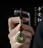 雅映收藏品和田玉汽車(chē)鑰匙扣掛件掛飾男女吊墜繩平安扣送實(shí)用禮物 平安扣 曬單實(shí)拍圖