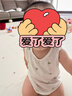 babylove嬰兒背心夏季純棉網(wǎng)眼清新夏日寶寶無(wú)袖t恤打底上衣夏裝 奶白 90 cm 曬單實(shí)拍圖