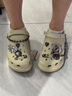卡駱馳（crocs）搖滾青春系列搖滾玫瑰BAE骨白色女洞洞鞋涼鞋 38 骨白色 曬單實拍圖