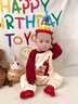 G.DUCKKIDS百天周歲嬰兒衣服春秋裝男寶寶1歲抓周連體衣秋季嬰幼兒爬服外出 紅色春秋款 90cm 90 曬單實(shí)拍圖