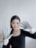 夏洛熊 XALORXION滑雪手套女冬季可愛卡通保暖觸屏戶外騎行防風(fēng)寒防水加絨手套 SK標(biāo)-粉黃 曬單實(shí)拍圖
