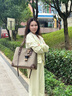 viney新款托特包包女包大容量單肩包通勤生日禮物送女友老婆 【卡其色】高級感輕奢實(shí)用腋下包 時(shí)尚品牌百搭休閑牛津布手提包 曬單實(shí)拍圖