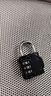 德國品質(zhì)密碼鎖掛鎖小型家用門(mén)鎖學(xué)生宿舍柜子行李箱背包鎖頭盔健 特惠款【三位鎖】短梁 小號 黑色 曬單實(shí)拍圖