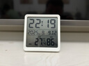 漢時(shí)（Hense）多功能電子時(shí)鐘客廳掛鐘溫濕度檢測磁吸冰箱貼鐘表HA3702 白色 曬單實(shí)拍圖