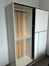 馨恒坊【包安裝】衣柜家用臥室出租房屋用小戶(hù)型推拉門(mén)簡(jiǎn)易儲物兩門(mén)柜子 暖白色 長(cháng)140cm高180cm 曬單實(shí)拍圖