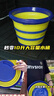 固特異（Goodyear）可折疊洗車(chē)水桶釣魚(yú)車(chē)家用多功能10L大容量便攜式伸縮水桶帶蓋 曬單實(shí)拍圖