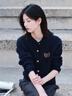 唐菓蜜早秋連衣裙女2025新款女裝韓版時(shí)尚百搭減齡休閑風(fēng)顯瘦套裝裙子 黑色 M 曬單實(shí)拍圖
