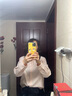 優(yōu)衣庫女裝全棉條紋襯衫/長(cháng)袖襯衣空調衫薄外套25秋冬新款479079 10 水粉色 S /155/80A 曬單實(shí)拍圖