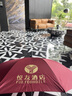 包郵雙人款碰擊布晴雨兩用傘全自動長柄商務(wù)雨傘廣告?zhèn)愣ㄖ芁OGO 棗紅色（彎柄） 8骨 曬單實拍圖