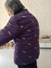 勤度老奶奶輕便短款羽絨服內膽輕薄款60歲70衣服保暖老太太衣服 紅色 3XL (建議130-145斤) 曬單實(shí)拍圖