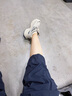 奧古獅登（Agsdon）老爹鞋女秋季新款復古厚底增高運動(dòng)鞋女休閑鞋 W243368 灰藍 39 曬單實(shí)拍圖