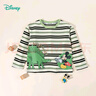 迪士尼（Disney）秋季童裝兒童寶寶男女童米奇卡通長(cháng)袖T恤純棉親膚7A級抗 黑綠條紋米奇恐龍 140 曬單實(shí)拍圖