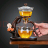 正揚(yáng)玻璃自動(dòng)茶具懶人整套磁吸茶壺防燙高檔泡茶器功夫杯茶盤套裝家用 自動(dòng)(迎客)+單主機(jī) 曬單實(shí)拍圖