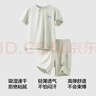 蕉內500E兒童睡衣男女童吸汗速干寶寶大童輕薄透氣短袖家居服套裝春夏 【短袖短褲】鈣-沄藍 150 曬單實(shí)拍圖