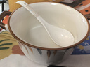 賀川屋陶瓷湯碗大號10英寸家用釉下彩煲湯盆螺螄粉專(zhuān)用雙耳大碗 千葉 曬單實(shí)拍圖