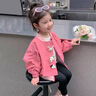 G.DUCKKIDS小黃鴨童裝女童外套春秋款女寶寶棒球服洋氣春裝上衣兒童春季夾克 粉色 90 (建議80-90cm 1-2周歲） 曬單實(shí)拍圖
