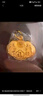 周大福兒童寶寶百福長(zhǎng)命鎖黃金吊墜(工費(fèi)160)約4.8g EOF98禮物 曬單實(shí)拍圖