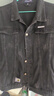 皮爾卡丹（pierre cardin）夾克男冬季時(shí)尚簡(jiǎn)約舒適做舊磨破長(cháng)袖男士牛仔外套黑灰2XL 曬單實(shí)拍圖