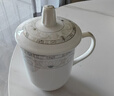 陶相惠茶杯陶瓷帶蓋開(kāi)會(huì)杯子家用350ml辦公茶杯商務(wù)會(huì)議杯辦公水杯玉蓮 曬單實(shí)拍圖