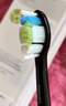 飛利浦（PHILIPS）電動牙刷刷頭 鉆石亮白型刷頭W2 HX6063/96 3支裝黑色 適配鉆石3系 5系、9系 曬單實(shí)拍圖