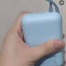 小米（MI）【3C認證】小米充電寶移動(dòng)電源 10000  自帶線(xiàn)雙向快充口袋版 電源 灰藍色可上飛機/火車(chē) 曬單實(shí)拍圖