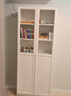 宜家（IKEA）BILLY畢利玻璃門(mén)書(shū)柜帶門(mén)落地收納客廳置物柜儲物柜書(shū)架 2門(mén)白色80x30x202cm 曬單實(shí)拍圖