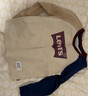 Levi's 李維斯兒童裝男童長(cháng)袖T恤春秋款圓領(lǐng)打底衫百搭撞色插肩袖上衣 焦糖布丁白 110 /56 【建議身高104-110cm】 曬單實(shí)拍圖