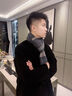 摩丘 MOOQO2025新款山羊絨圍巾男士秋冬季百搭格子商務(wù)加厚圍脖高檔生日禮物 103-灰米格紋 曬單實(shí)拍圖