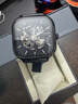 冠琴（GUANQIN）手表男機械表全自動(dòng)男表瑞士工藝商務(wù)運動(dòng)學(xué)生防水品牌男表禮物 全自動(dòng)機械款-黑武士 曬單實(shí)拍圖