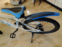 鳳凰（Phoenix）兒童自行車山地車學(xué)生車腳踏車6-12-18歲童車 霸道 白藍(lán)色 24寸 曬單實(shí)拍圖