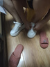他她春商場同款厚底女休閑小白鞋款WN801AM4 米白/黑 38 曬單實(shí)拍圖