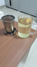 卡西菲kaxifei帶蓋辦公泡茶杯子單層玻璃杯水杯帶把手過濾網大容量500ml 大茶隔款 500ml 曬單實拍圖