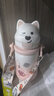 babycare西高地保溫杯學(xué)飲兒童寶寶學(xué)生上學(xué)水壺吸管直飲杯外出6月+-大粉 曬單實(shí)拍圖