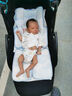 babycare天絲苧麻車席透氣寶寶專用手推車坐墊通用席子云朵樂章38×70CM 曬單實拍圖