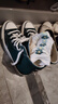 匡威（Converse）官方 1970S巴恩風(fēng)穿搭運動(dòng)帆布鞋叢林綠綠色168508C 綠/168508C 37 曬單實(shí)拍圖
