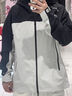 雷薩狼沖鋒衣定制工作服團體班服印logo學(xué)生體育社團運動(dòng)防風(fēng)夾克外套秋 【連帽包邊單沖】白色拼黑色 M 曬單實(shí)拍圖