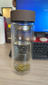 富光 男女士雙層玻璃杯 高硼硅玻璃304茶隔水杯子 帶茶隔泡茶杯500ml 曬單實(shí)拍圖