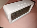 得力（deli）兒童節禮物充電電子鬧鐘背光家用學(xué)生兒童溫濕度計床頭鐘開(kāi)學(xué)升學(xué)必備白 LE103A開(kāi)學(xué)必備禮物 曬單實(shí)拍圖