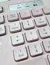 聯(lián)想（lenovo）無線鍵盤鼠標(biāo)套裝 鍵鼠套裝 全尺寸鍵盤 商務(wù)辦公 USB 適用筆記本臺(tái)式機(jī)一體機(jī) T221 粉色 曬單實(shí)拍圖