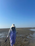 熊火女士下水褲趕海裝備大人水褲下半身涉水服全身防水雨褲帶雨鞋連體 女款紫色下水褲【3D修身】 37碼 曬單實(shí)拍圖