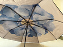 蕉下（beneunder）防紫外線(xiàn)遮陽(yáng)傘三折雙層黑膠晴雨傘防曬傘BM664藍鈴 曬單實(shí)拍圖